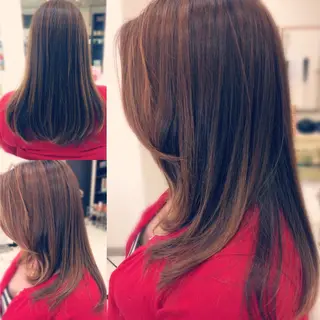 セミロング いけだ ゆうのヘアスタイル