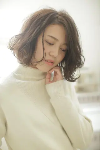 ショート カラー パーマ シールエクステ⭐️ オオミタクヤのヘアスタイル