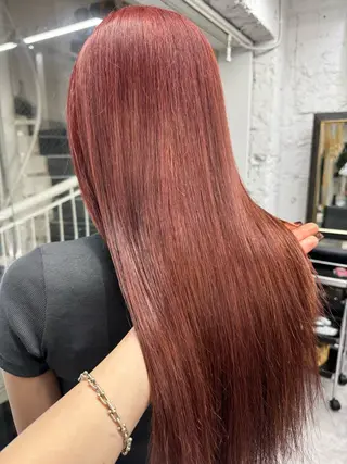 ロング カラー ハイトーン/ダブル カラー/akihoのヘアスタイル