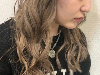 ミディアム カラー パーマ ヘアアレンジ ❣️倉敷❣️美髪 カラー能登一成のヘアスタイル