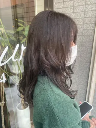 セミロング Un Fleur所属・立野 希沙のヘアスタイル