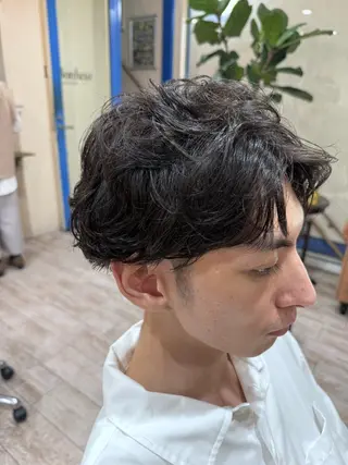 パーマ メンズ 新越谷noble店長 松本拓也▶◀*.のヘアスタイル