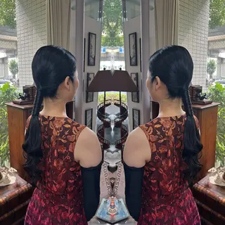 ロング ヘアアレンジ レイヤー/ボブ/ ミニボブ/AOIのヘアスタイル