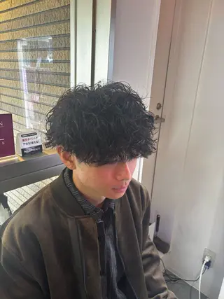 パーマ メンズ メンズ特化✨️ 韓国風パーマ🔥一八のヘアスタイル