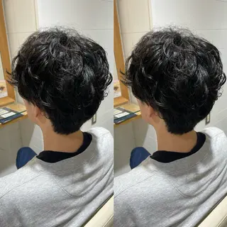 パーマ メンズ 髪改カラー/メンズ カット🪭スズキマリのヘアスタイル