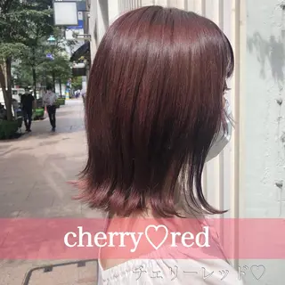 ミディアム カラー 縮毛矯正/ 髪質改善/浅見拓哉のヘアスタイル