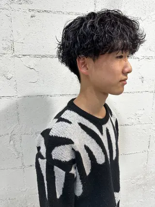ショート パーマ メンズ La.LAUREN所属・透明感カラー/ TETSUのヘアスタイル