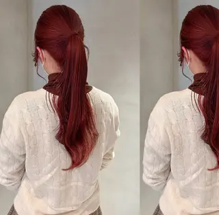 ロング カラー PELEハイトーン shinobuのヘアスタイル