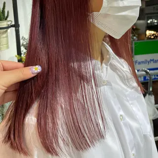 ロング ニュアンスネイル/ ボブ/まちゃこのヘアスタイル