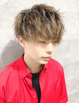 メンズ ＿WHITE鳳店 アンダーバーホワイトのヘアスタイル