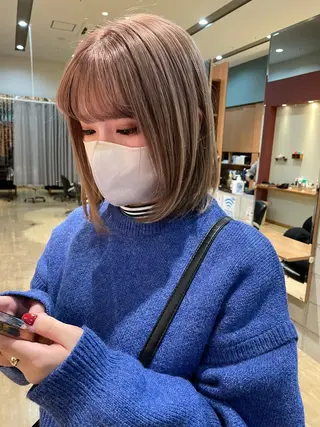 ミディアム カラー i.+sapporo所属・ショート/レイヤー /札幌/小山内のヘアスタイル