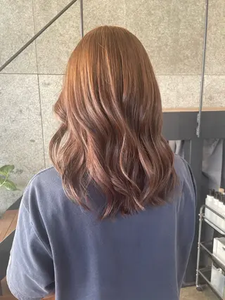 セミロング カラー 🍋髪質改善× 透明感カラー ジュリのヘアスタイル