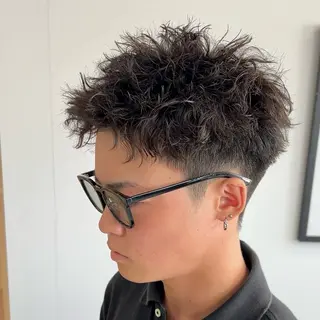 ショート パーマ メンズ メンズパーマ/ 新潟駅/佐藤裕のヘアスタイル