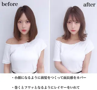 セミロング カラー Roid 代表✨HIROのヘアスタイル