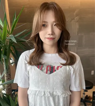 ミディアム カラー 透明感カラー/ボブ misaki °*のヘアスタイル