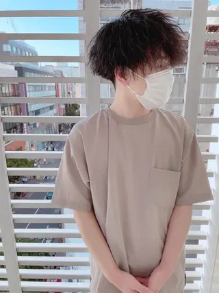 ショート パーマ ヘアアレンジ メンズ メンズZina代表 田端 麗治のヘアスタイル