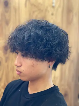 ショート パーマ Switch所属・メンズパーマ新発田駅 仲野博和のヘアスタイル