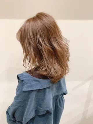 ミディアム 原田 大希のヘアスタイル