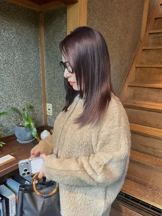 セミロング カラー 暖色カラー/レイヤー 🌙 オノユリカのヘアスタイル