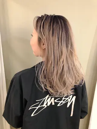 ロング カラー かわさき ともやのヘアスタイル