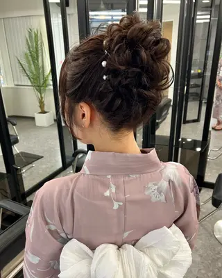 ヘアアレンジ LANDS所属・nanaka 🤍韓国ワンホンヘアのヘアスタイル