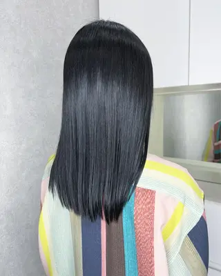 セミロング カラー 野口 竜矢のヘアスタイル