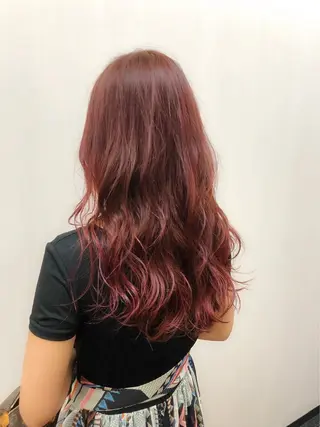 ロング カラー 稲田 里菜のヘアスタイル