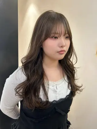 ロング カラー hub hair レイヤー/透明感のヘアスタイル