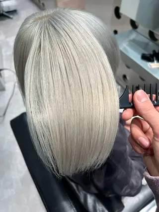 ミディアム カラー 堀江 /木下椋麻のヘアスタイル