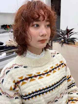 ミディアム 似合わせカット🫧 /パーマRINAのヘアスタイル