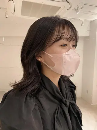 ミディアム カラー UNU【ユヌ】所属・*UNU* RICOのヘアスタイル