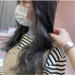 セミロング カラー RIYA❤︎ Aujuaソムリエのヘアスタイル