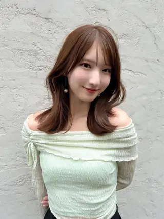 セミロング 似合わせモテヘア Akari🦢🖤のヘアスタイル