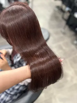 ロング カラー ヘアアレンジ 💗うる艶モテ髪 💗髪質改善✨🫧のヘアスタイル