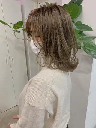 ミディアム 韓国風/髪質改善 赤み消し✨junkiのヘアスタイル