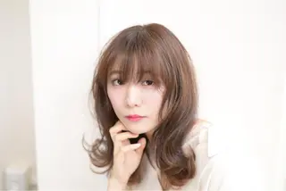 ロング カラー ヘアアレンジ テラモト カズヨシのヘアスタイル