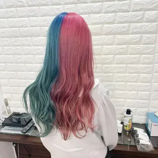 ロング カラー TONE所属・透明感カラー/ 韓国ヘア/縮毛矯正のヘアスタイル