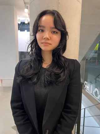 セミロング レイヤー/ 透明感SHIMAのヘアスタイル