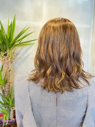 ミディアム カラー パーマ Men's hair salon First 中百舌鳥店所属・First なかもず 店 YUKIのヘアスタイル