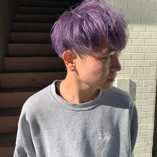 ショート カラー ヘアアレンジ メンズ メンズパーマの達人 🌟川内絵人のヘアスタイル