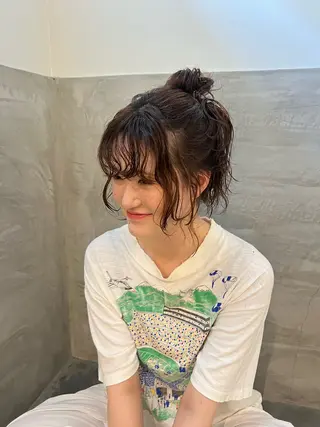 セミロング カラー 鈴木 三保のヘアスタイル