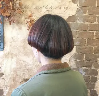 ショート カラー パーマ ヘアアレンジ メンズ キッズ ネイル マツエク・マツパ ブリーチ、パーマ 西部笑のヘアスタイル