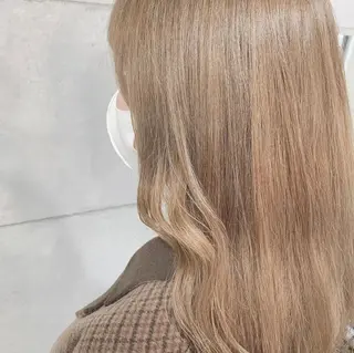 セミロング カラー 髪質改善色素改善特化 keiのヘアスタイル