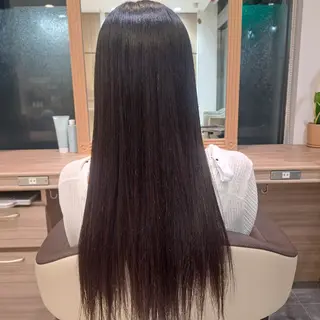 ロング パーマ カラー 極艶縮毛／髪質改善／ 内田こうたのヘアスタイル
