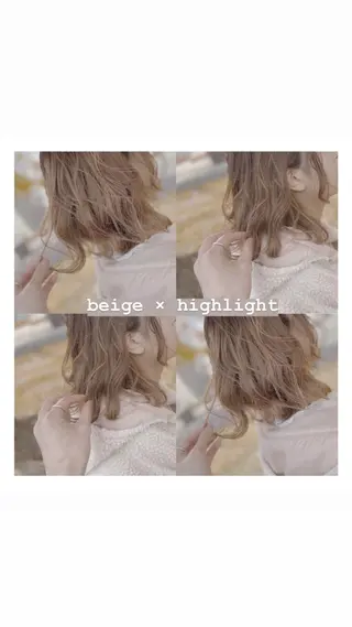 セミロング カラー beauty: beast 大町店のヘアスタイル