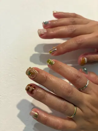 ネイル 🌲🌳🚪iiit o🌲🌳🌲のネイルデザイン