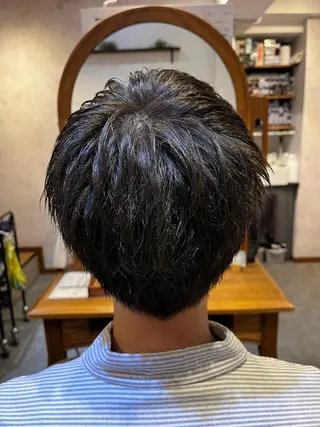 ショート メンズ Hair relaxation drop大森所属・佐藤槙哉 サトウシンヤのヘアスタイル