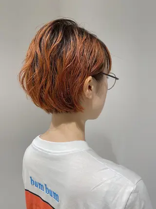 ショート カラー ノグチ ユウキ/ボブのヘアスタイル