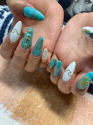 ネイル rukianail 新里のネイルデザイン