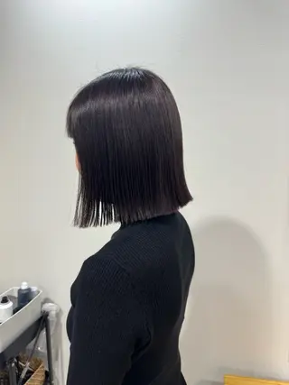 ミディアム 水口 莉央のヘアスタイル